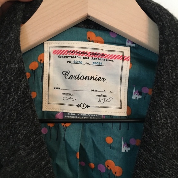 Cartonnier | Anthropologie | Blazer Gray and Black - Picture 2 of 3